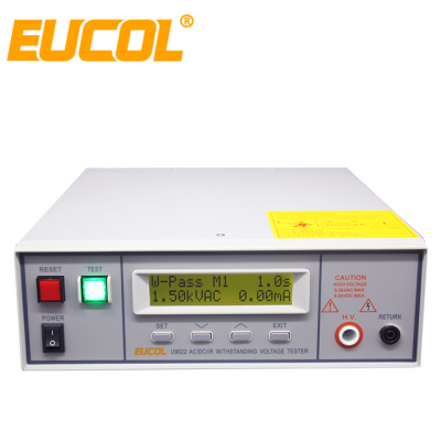 EUCOL dc voltage tester U9012 series AC/DC  Withstanding Voltage & Insulation Resistance Tester